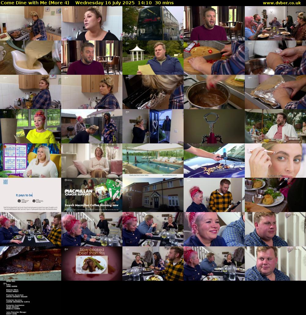 Come Dine with Me (More 4) Wednesday 16 July 2025 14:10 - 14:40