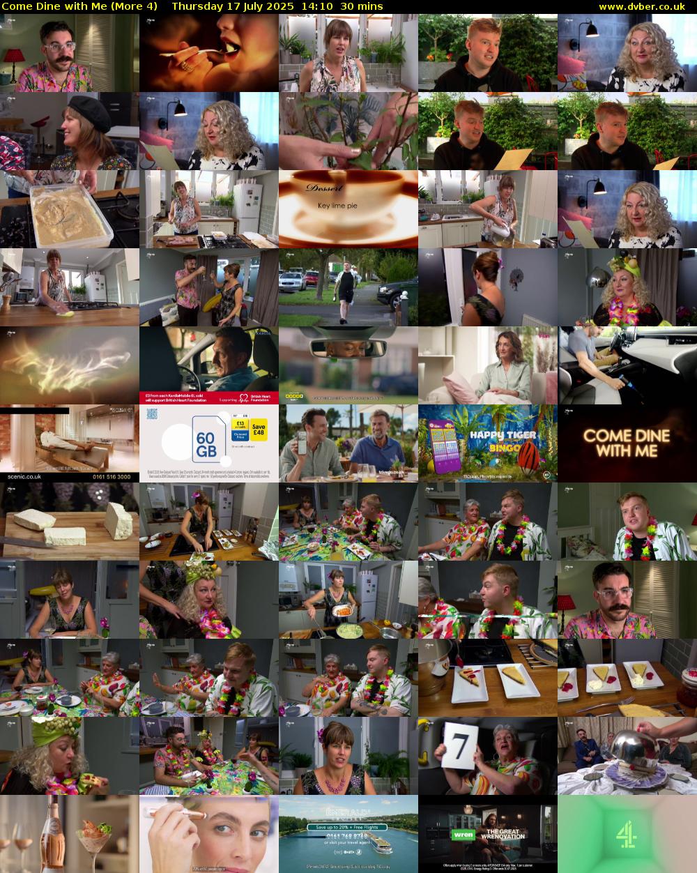 Come Dine with Me (More 4) Thursday 17 July 2025 14:10 - 14:40