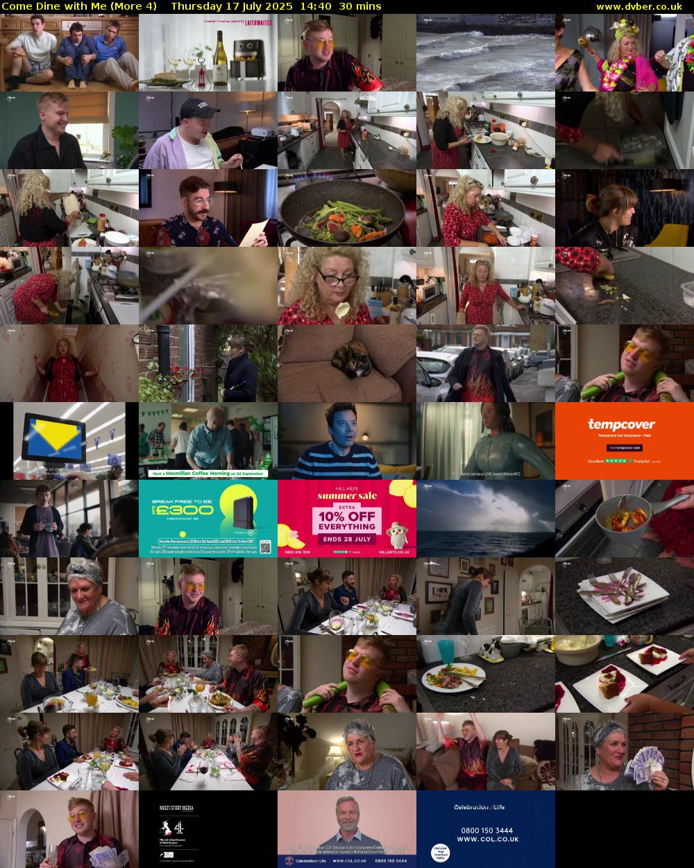 Come Dine with Me (More 4) Thursday 17 July 2025 14:40 - 15:10