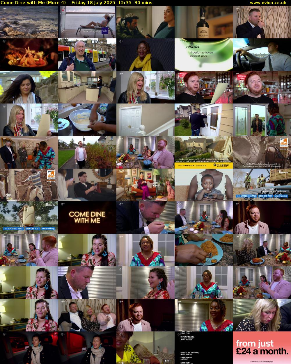 Come Dine with Me (More 4) Friday 18 July 2025 12:35 - 13:05