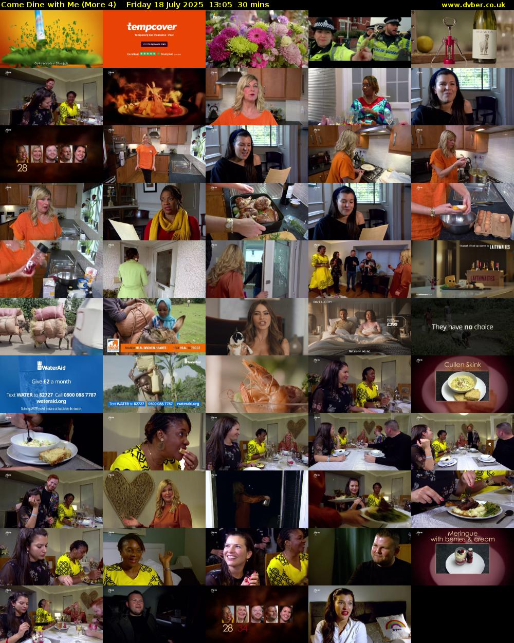 Come Dine with Me (More 4) Friday 18 July 2025 13:05 - 13:35