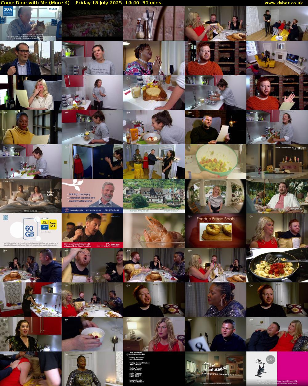 Come Dine with Me (More 4) Friday 18 July 2025 14:40 - 15:10