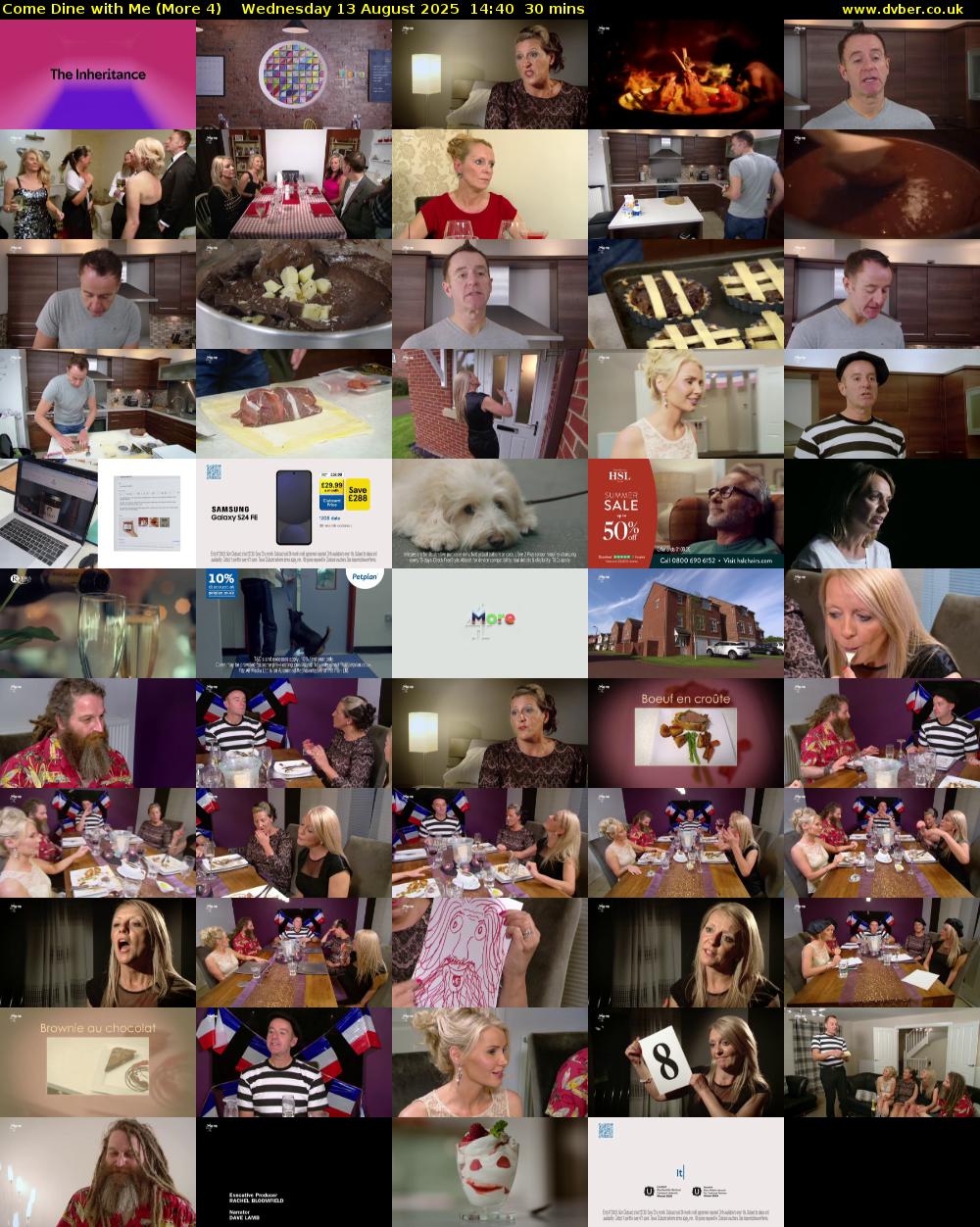Come Dine with Me (More 4) Wednesday 13 August 2025 14:40 - 15:10