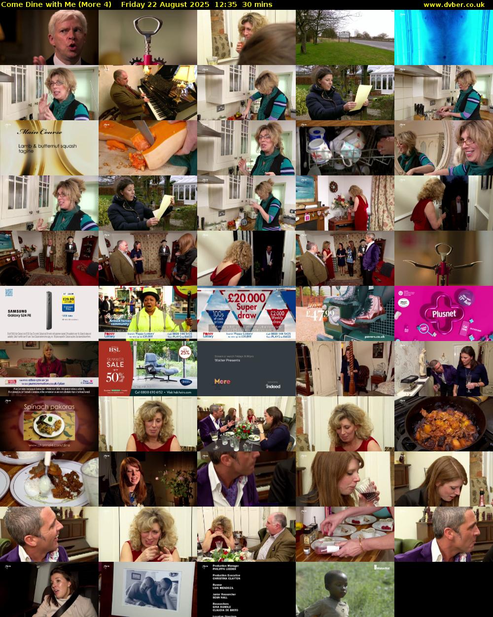 Come Dine with Me (More 4) Friday 22 August 2025 12:35 - 13:05