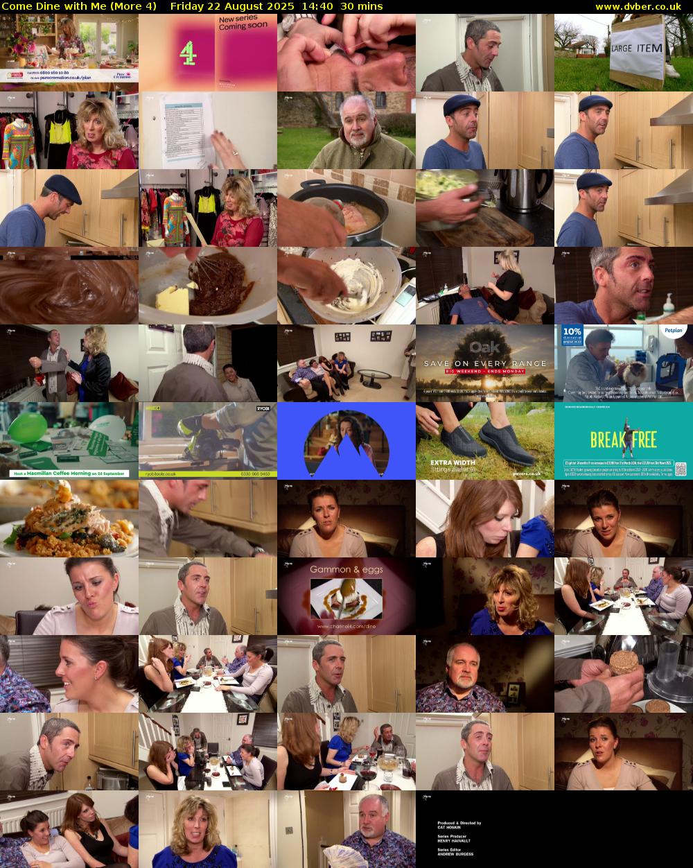 Come Dine with Me (More 4) Friday 22 August 2025 14:40 - 15:10