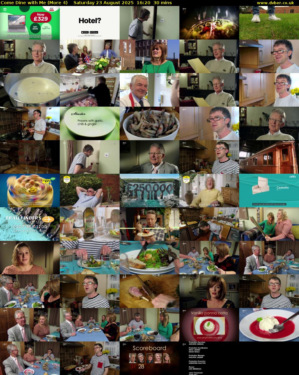 Come Dine with Me (More 4) Saturday 23 August 2025 16:20 - 16:50