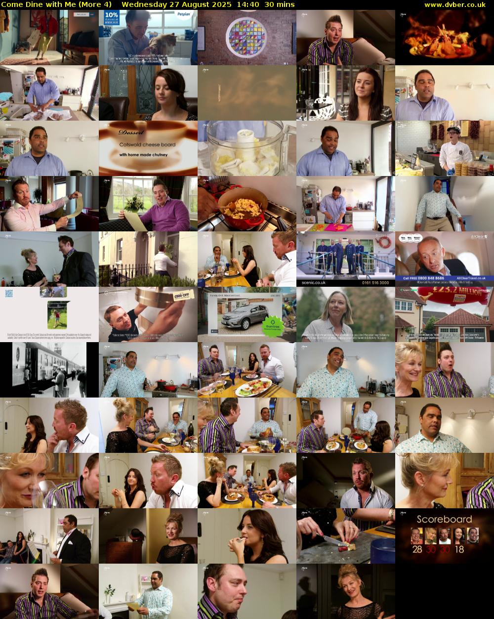 Come Dine with Me (More 4) Wednesday 27 August 2025 14:40 - 15:10