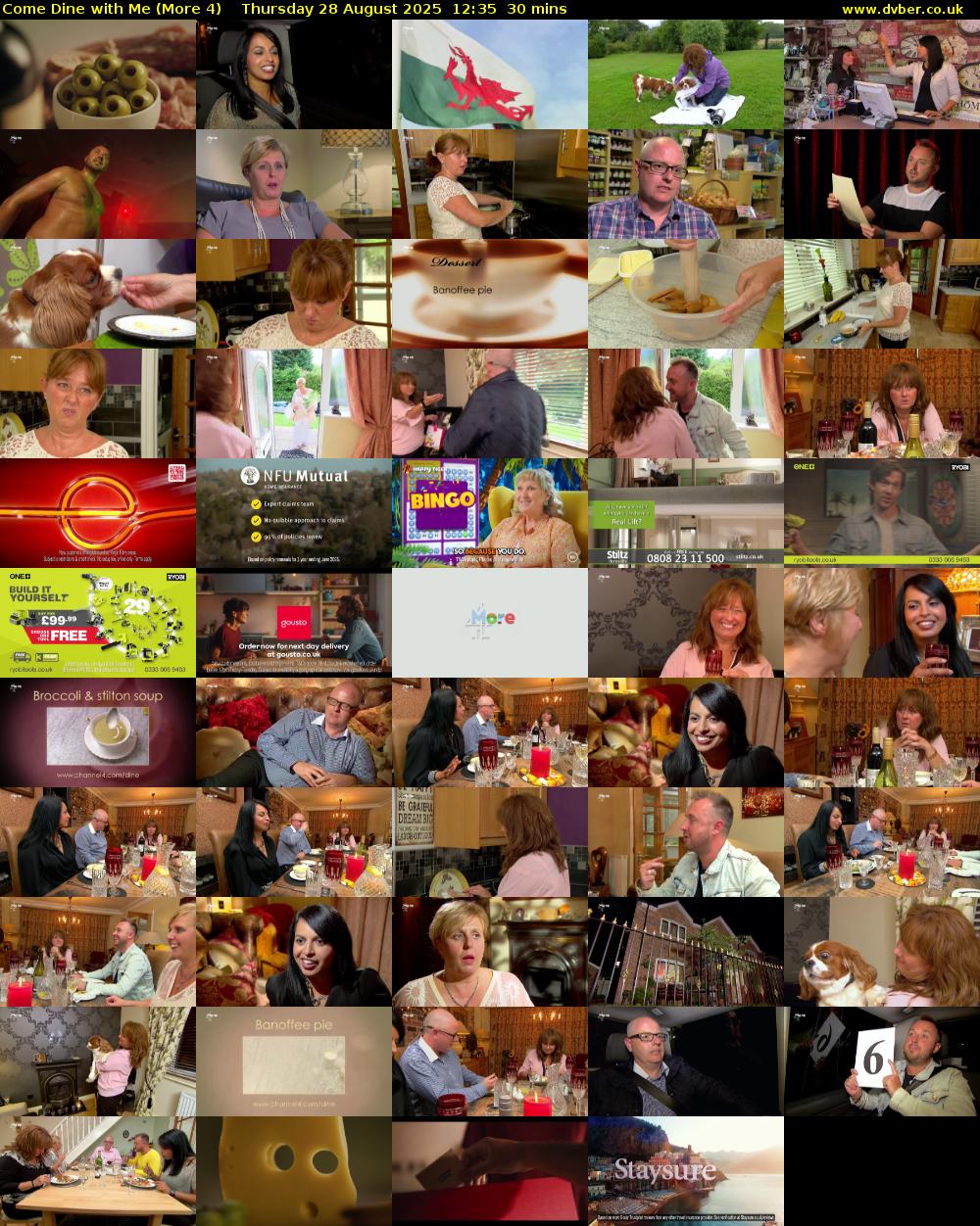 Come Dine with Me (More 4) Thursday 28 August 2025 12:35 - 13:05