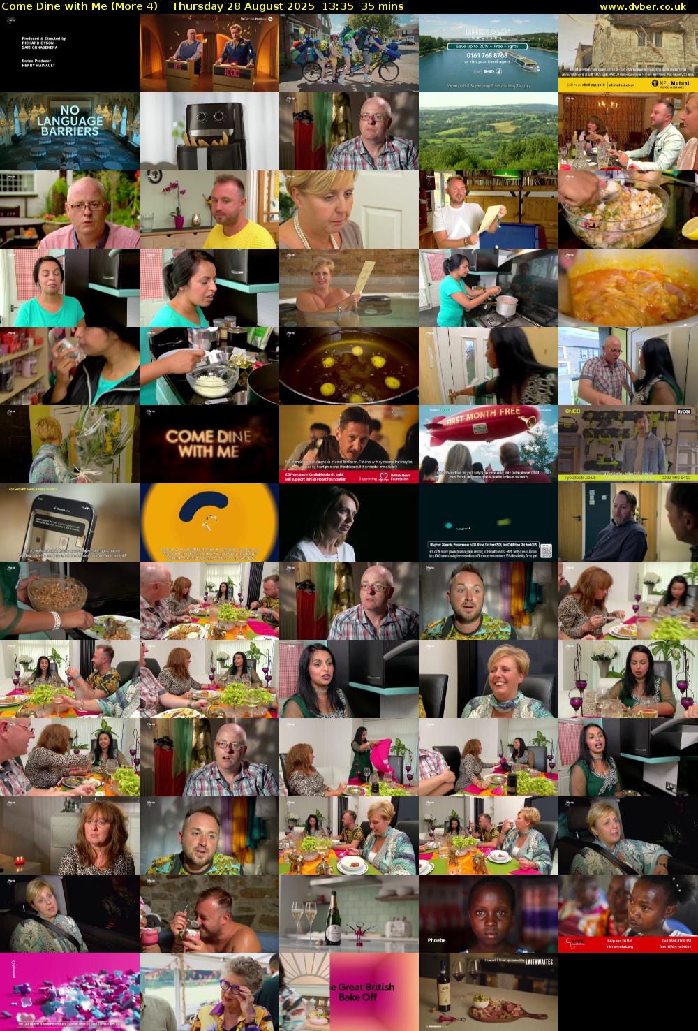Come Dine with Me (More 4) Thursday 28 August 2025 13:35 - 14:10