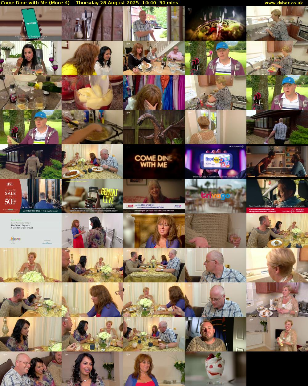 Come Dine with Me (More 4) Thursday 28 August 2025 14:40 - 15:10