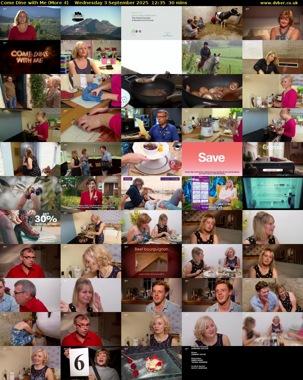 Come Dine with Me (More 4) Wednesday 3 September 2025 12:35 - 13:05
