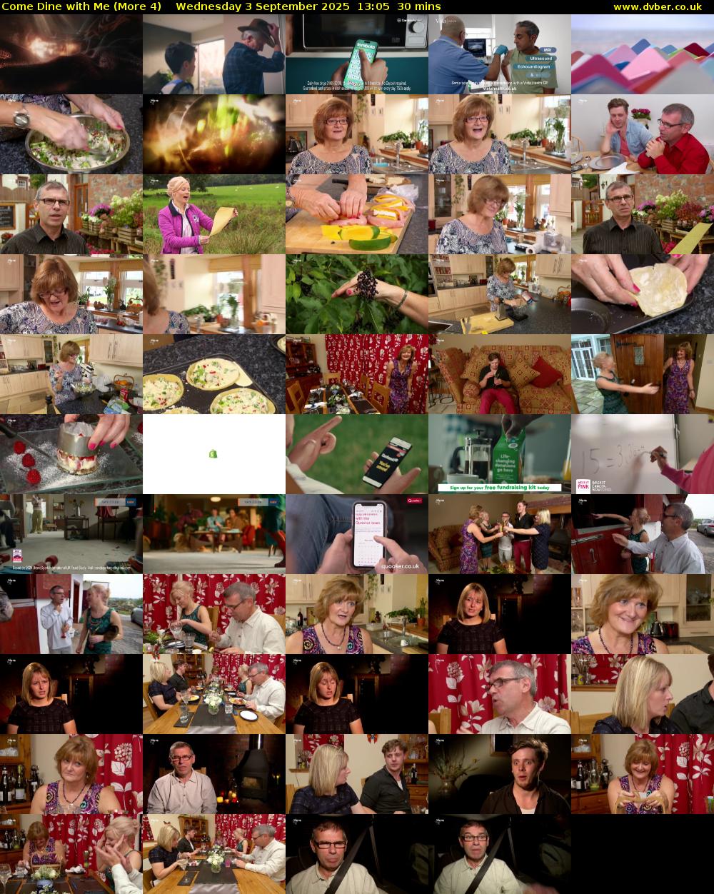 Come Dine with Me (More 4) Wednesday 3 September 2025 13:05 - 13:35
