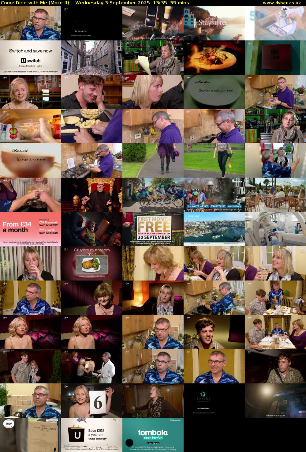 Come Dine with Me (More 4) Wednesday 3 September 2025 13:35 - 14:10