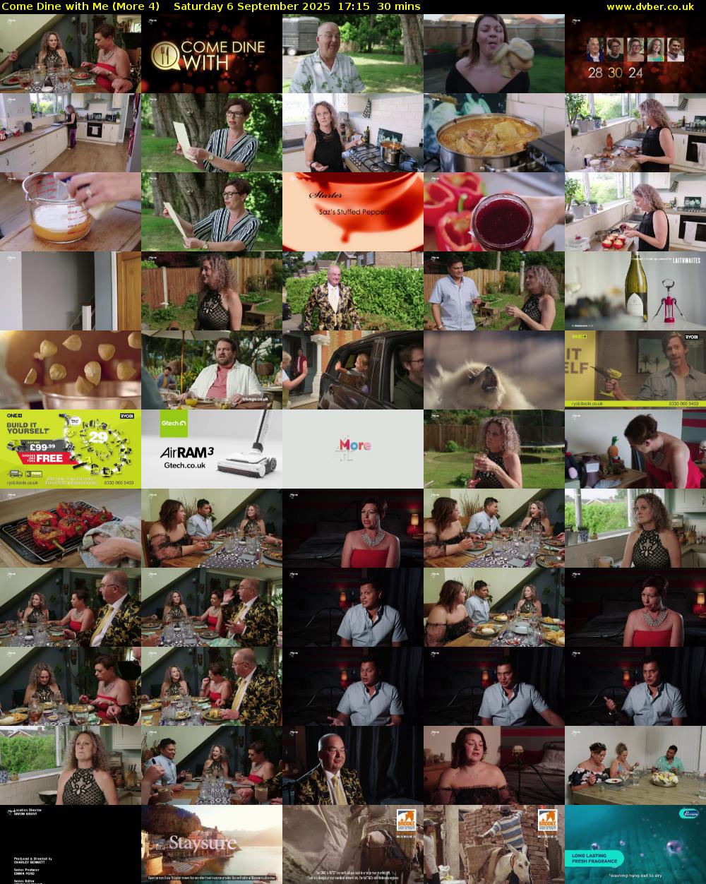 Come Dine with Me (More 4) Saturday 6 September 2025 17:15 - 17:45