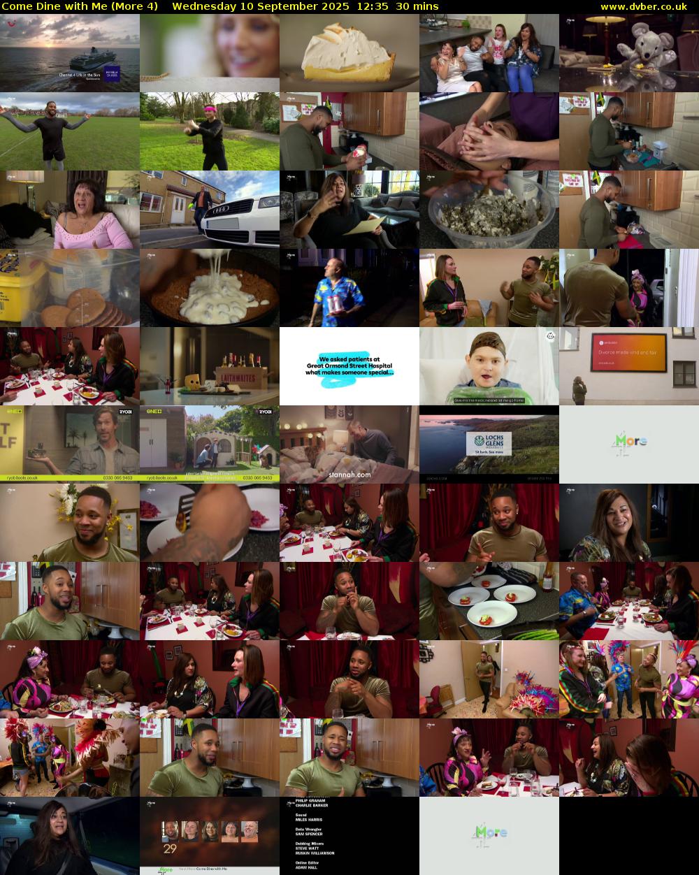 Come Dine with Me (More 4) Wednesday 10 September 2025 12:35 - 13:05