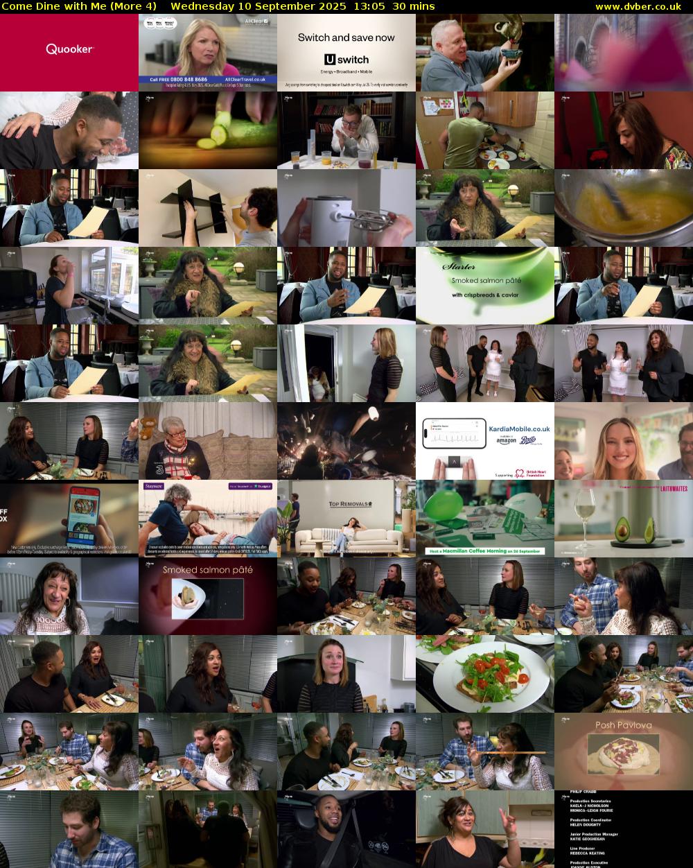 Come Dine with Me (More 4) Wednesday 10 September 2025 13:05 - 13:35