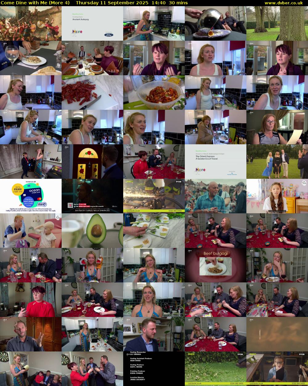 Come Dine with Me (More 4) Thursday 11 September 2025 14:40 - 15:10