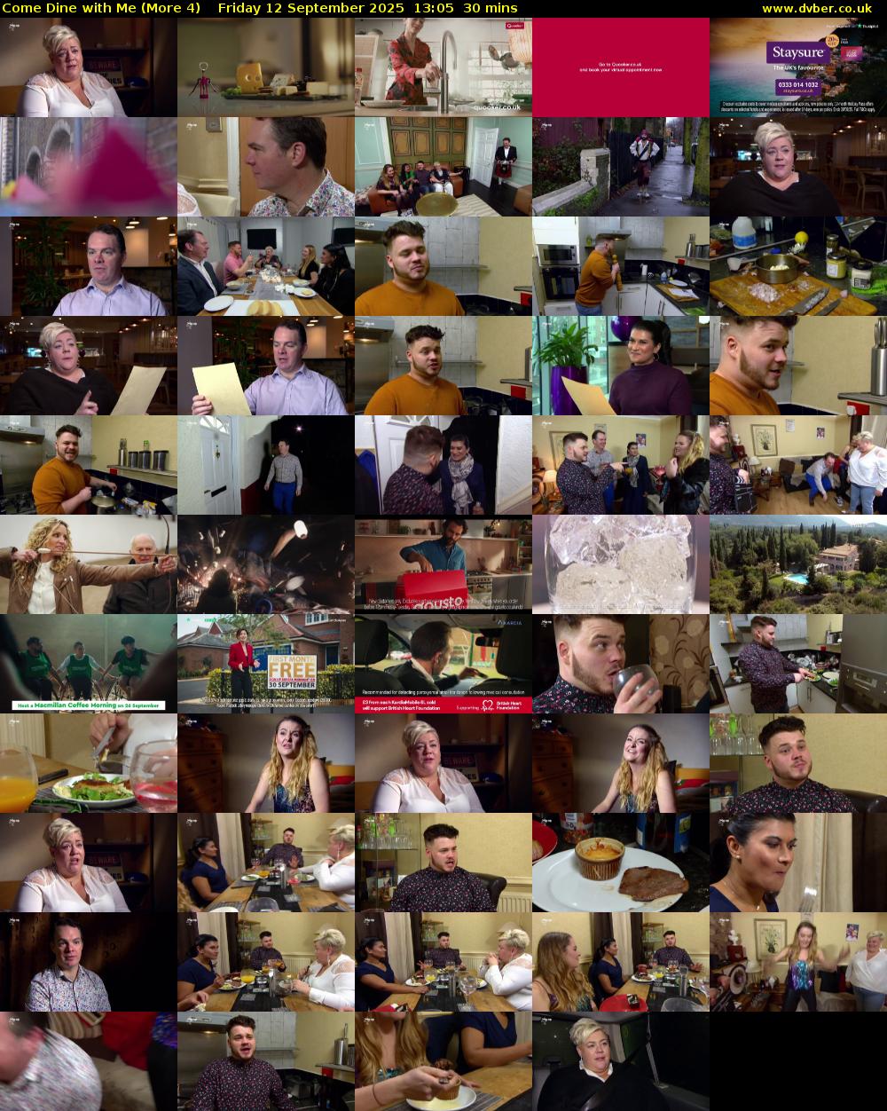 Come Dine with Me (More 4) Friday 12 September 2025 13:05 - 13:35
