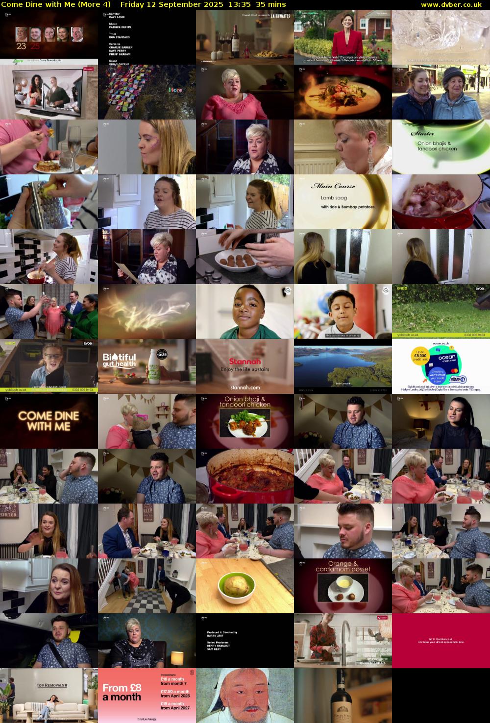 Come Dine with Me (More 4) Friday 12 September 2025 13:35 - 14:10