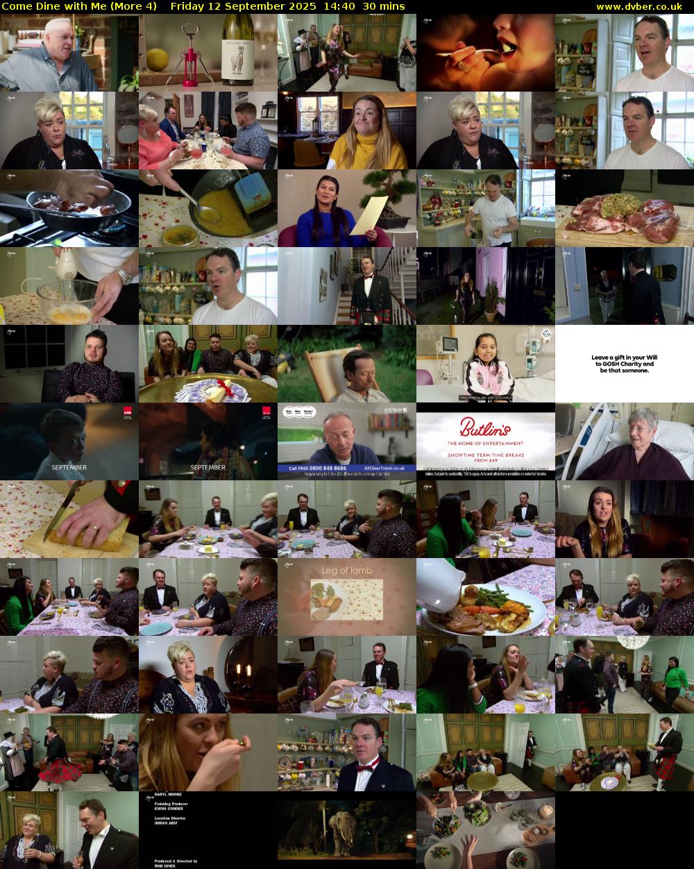 Come Dine with Me (More 4) Friday 12 September 2025 14:40 - 15:10