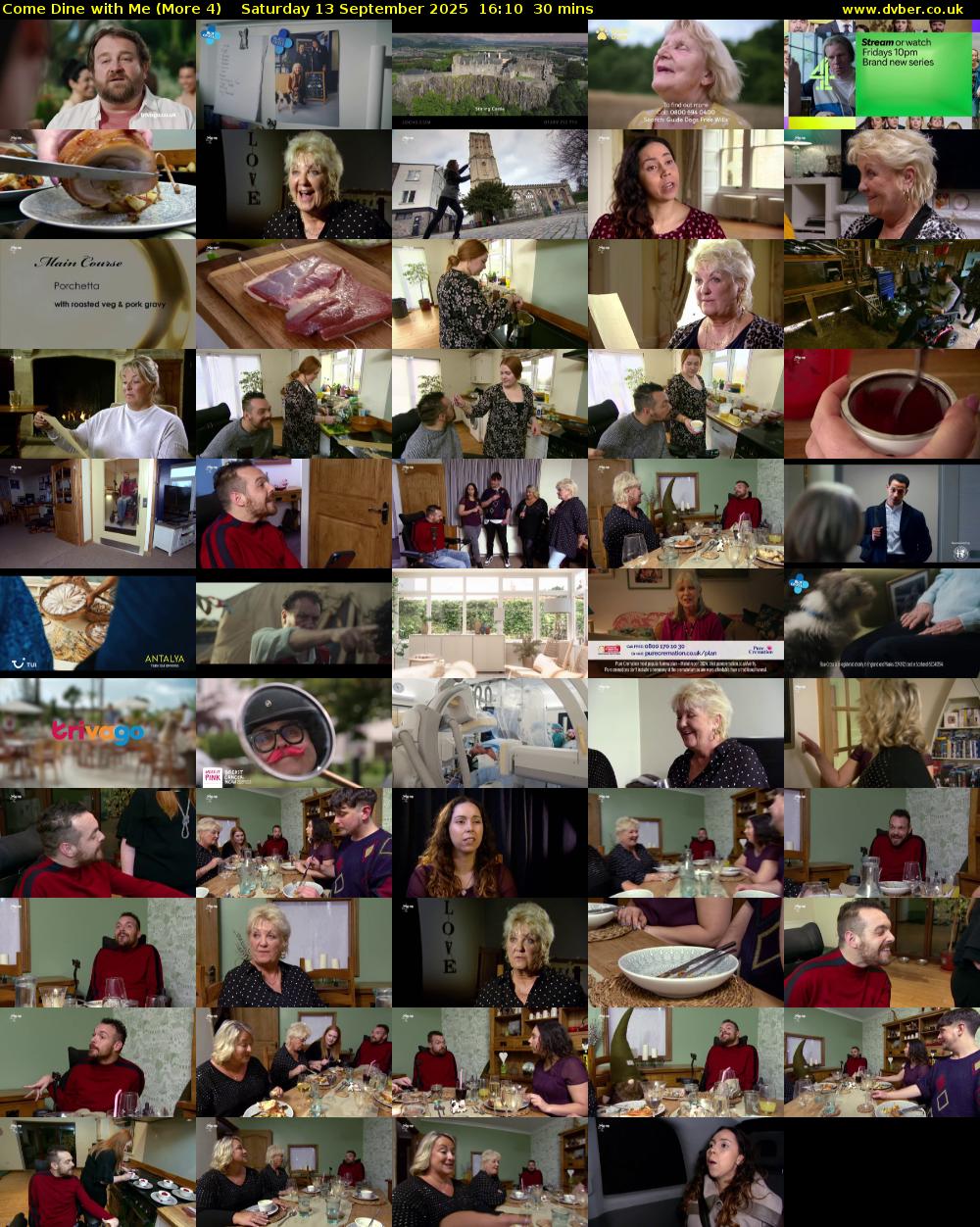 Come Dine with Me (More 4) Saturday 13 September 2025 16:10 - 16:40