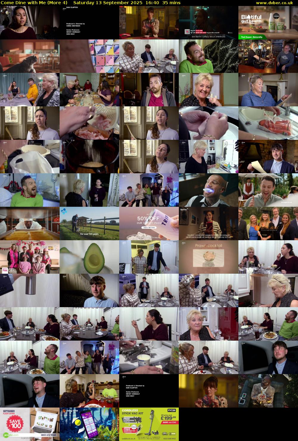 Come Dine with Me (More 4) Saturday 13 September 2025 16:40 - 17:15