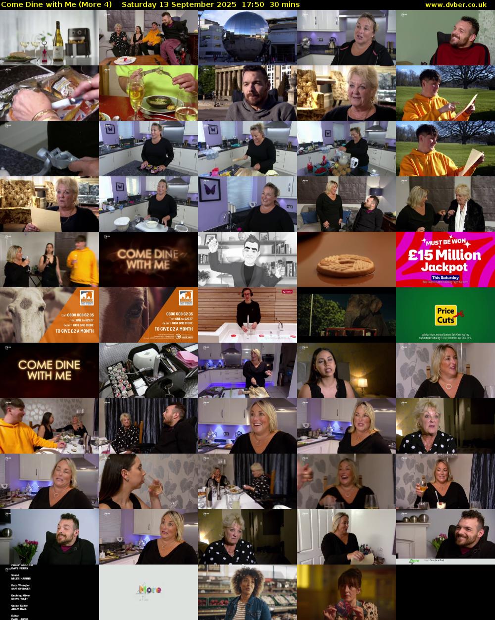 Come Dine with Me (More 4) Saturday 13 September 2025 17:50 - 18:20