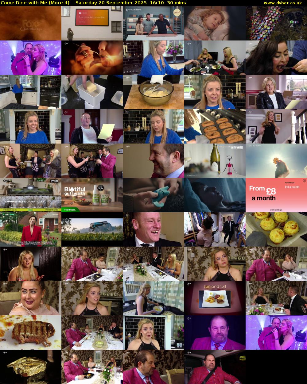 Come Dine with Me (More 4) Saturday 20 September 2025 16:10 - 16:40