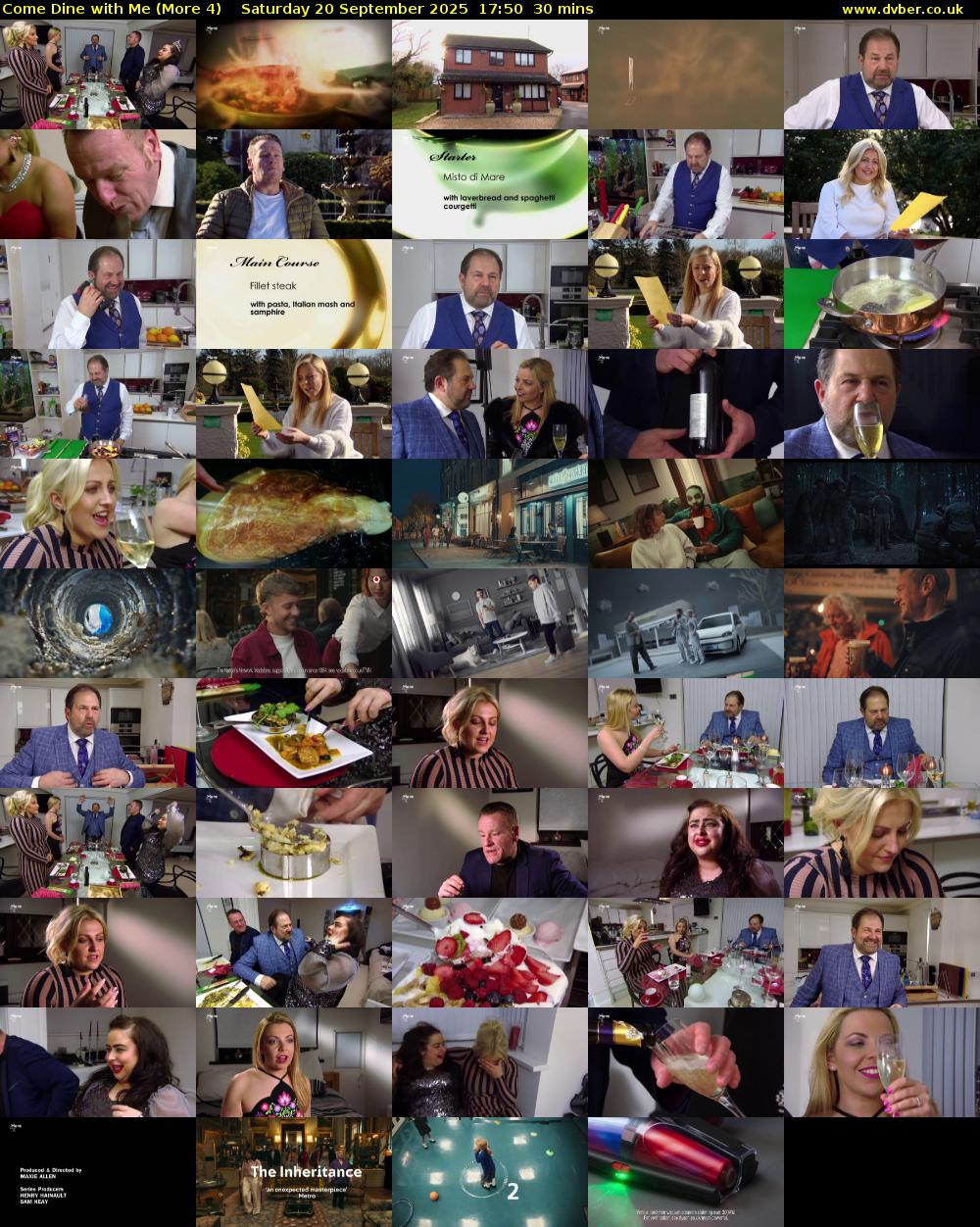 Come Dine with Me (More 4) Saturday 20 September 2025 17:50 - 18:20