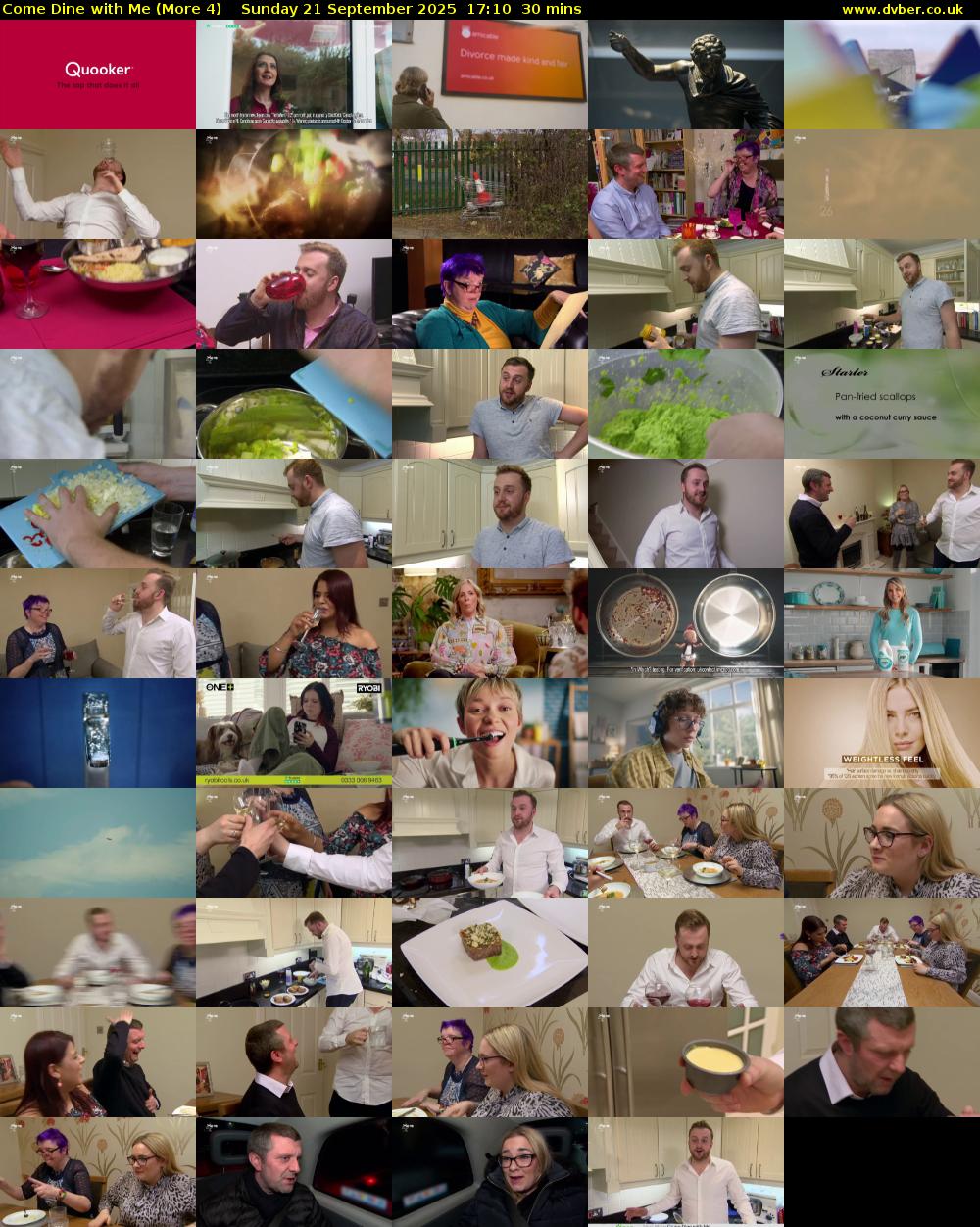 Come Dine with Me (More 4) Sunday 21 September 2025 17:10 - 17:40
