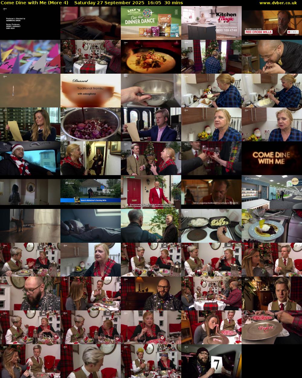 Come Dine with Me (More 4) Saturday 27 September 2025 16:05 - 16:35