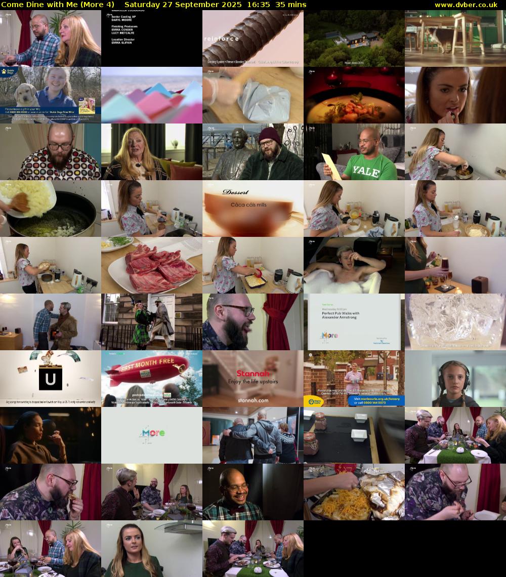 Come Dine with Me (More 4) Saturday 27 September 2025 16:35 - 17:10