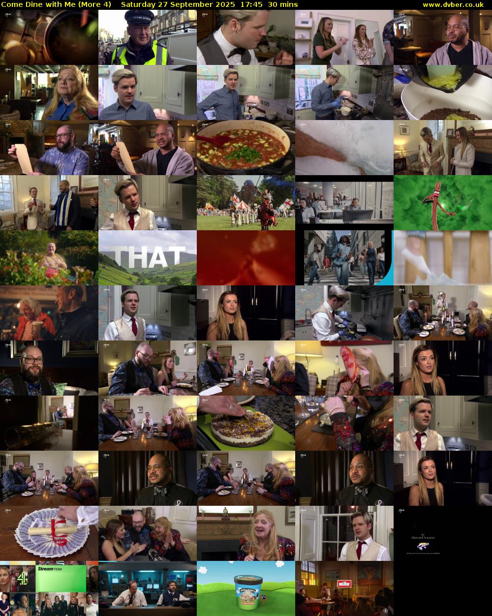 Come Dine with Me (More 4) Saturday 27 September 2025 17:45 - 18:15
