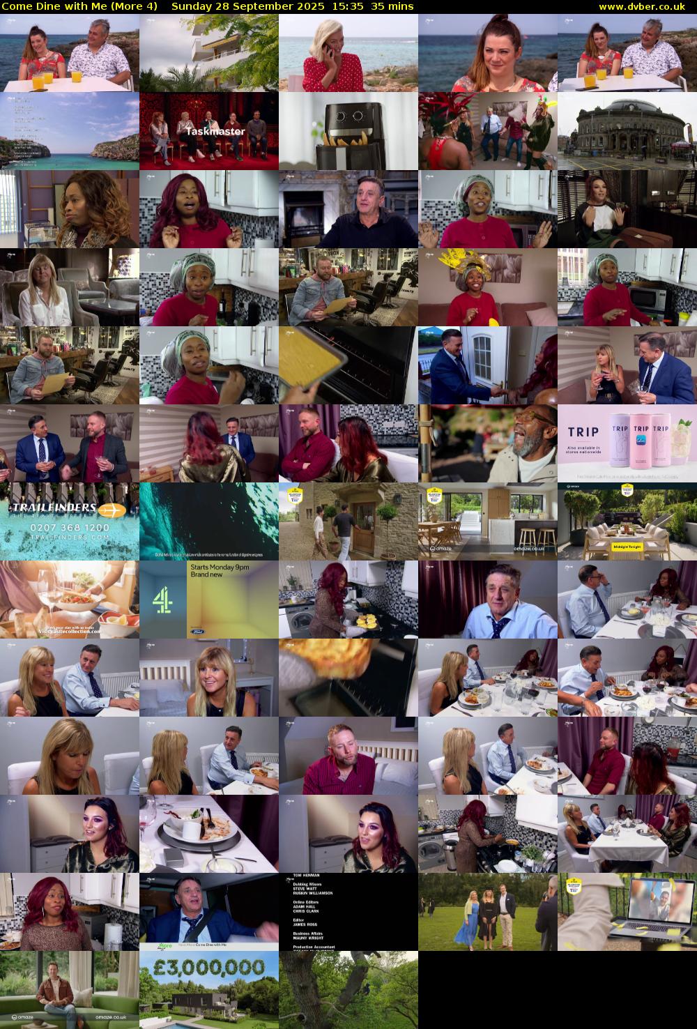 Come Dine with Me (More 4) Sunday 28 September 2025 15:35 - 16:10