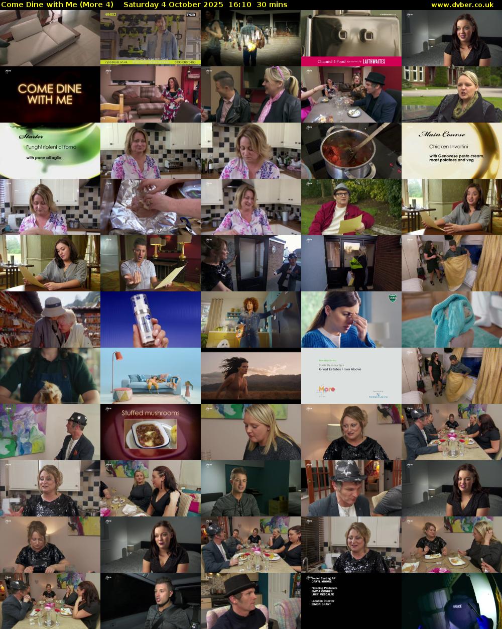 Come Dine with Me (More 4) Saturday 4 October 2025 16:10 - 16:40
