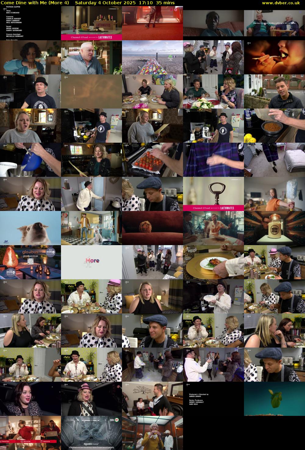 Come Dine with Me (More 4) Saturday 4 October 2025 17:10 - 17:45