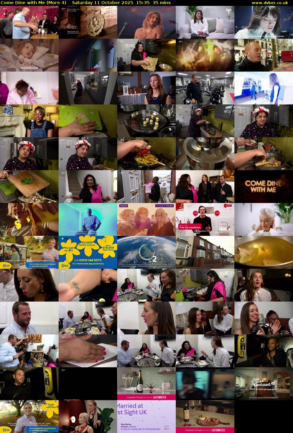 Come Dine with Me (More 4) Saturday 11 October 2025 15:35 - 16:10