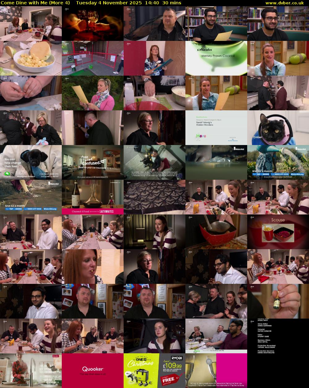 Come Dine with Me (More 4) Tuesday 4 November 2025 14:40 - 15:10