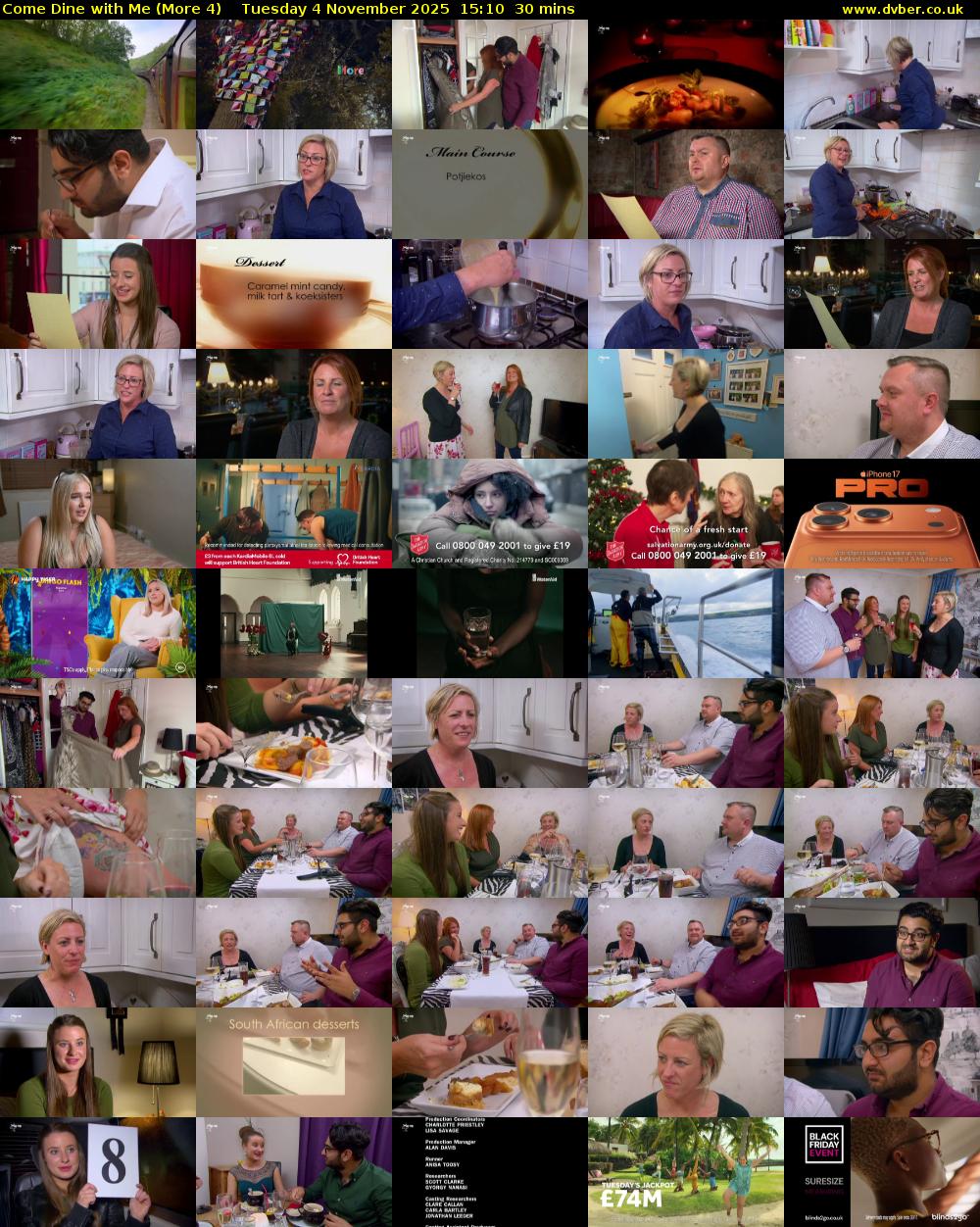 Come Dine with Me (More 4) Tuesday 4 November 2025 15:10 - 15:40