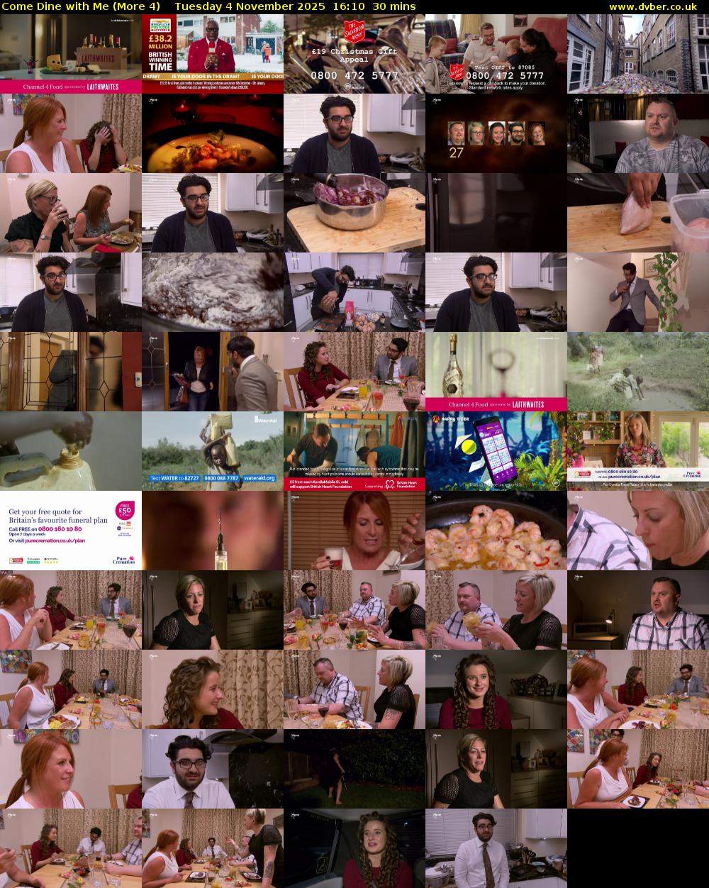 Come Dine with Me (More 4) Tuesday 4 November 2025 16:10 - 16:40