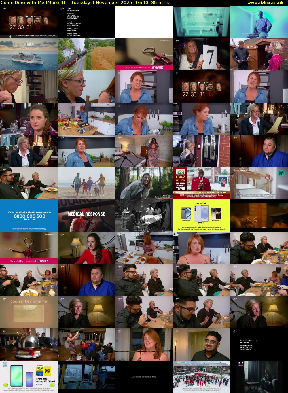 Come Dine with Me (More 4) Tuesday 4 November 2025 16:40 - 17:15