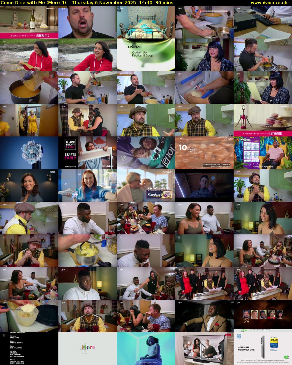 Come Dine with Me (More 4) Thursday 6 November 2025 14:40 - 15:10