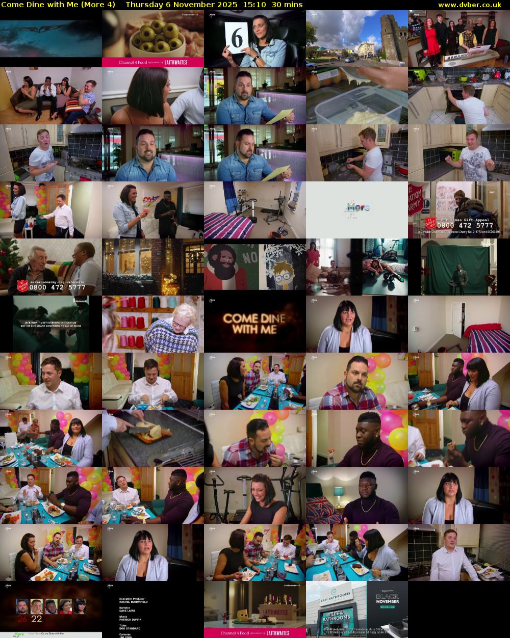 Come Dine with Me (More 4) Thursday 6 November 2025 15:10 - 15:40