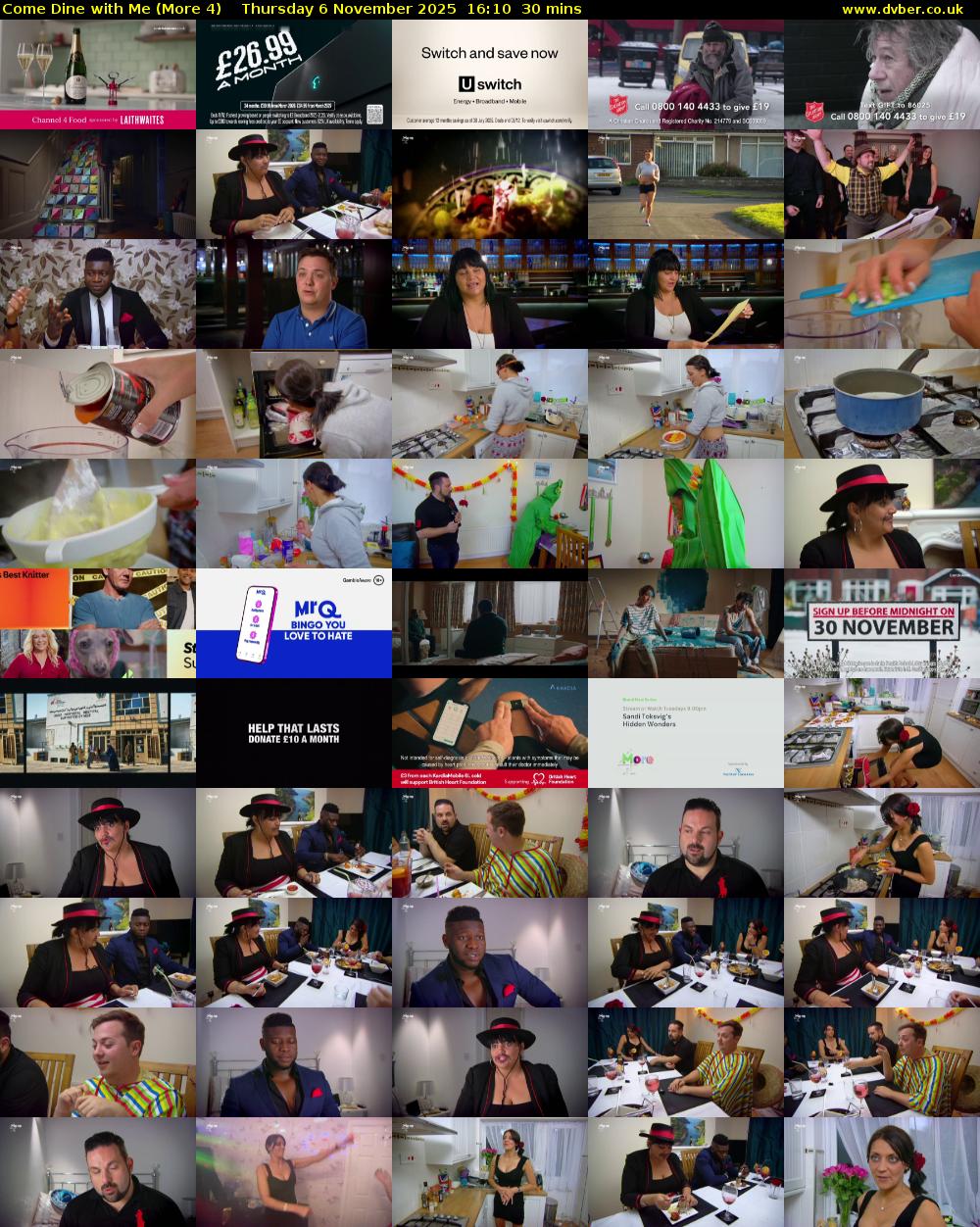 Come Dine with Me (More 4) Thursday 6 November 2025 16:10 - 16:40