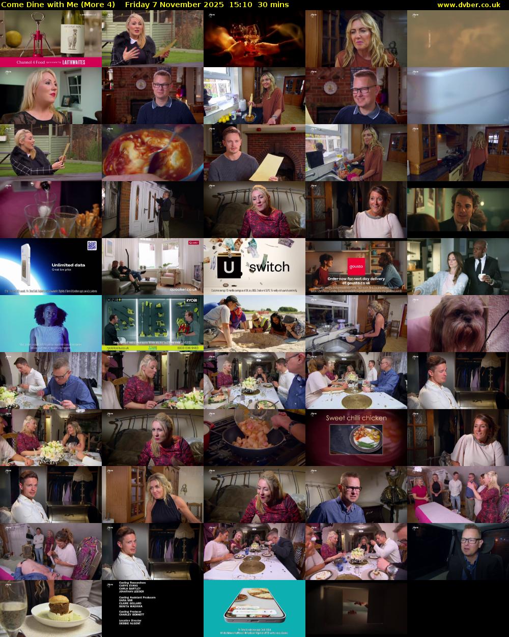 Come Dine with Me (More 4) Friday 7 November 2025 15:10 - 15:40