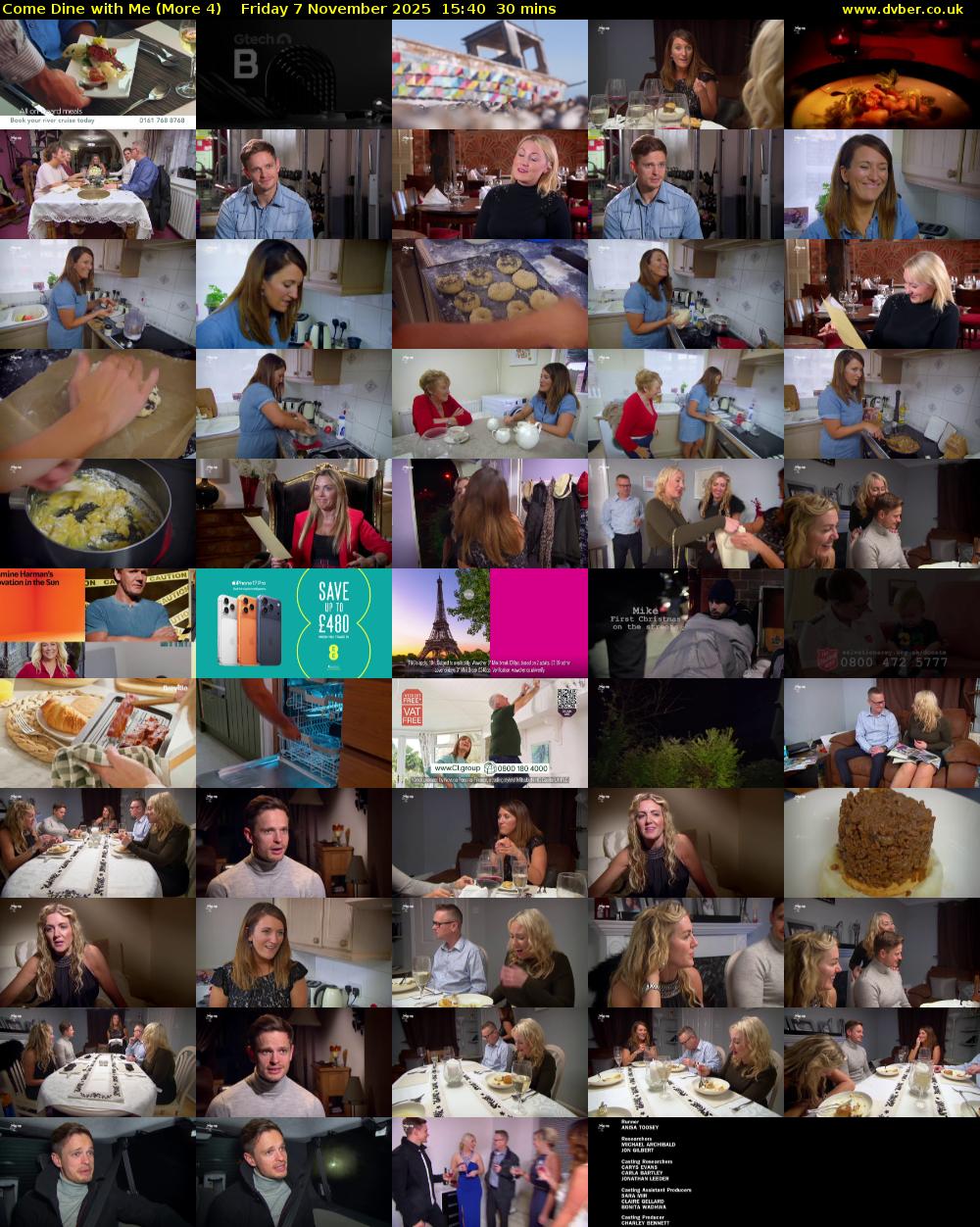 Come Dine with Me (More 4) Friday 7 November 2025 15:40 - 16:10