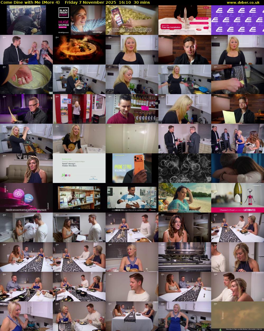 Come Dine with Me (More 4) Friday 7 November 2025 16:10 - 16:40