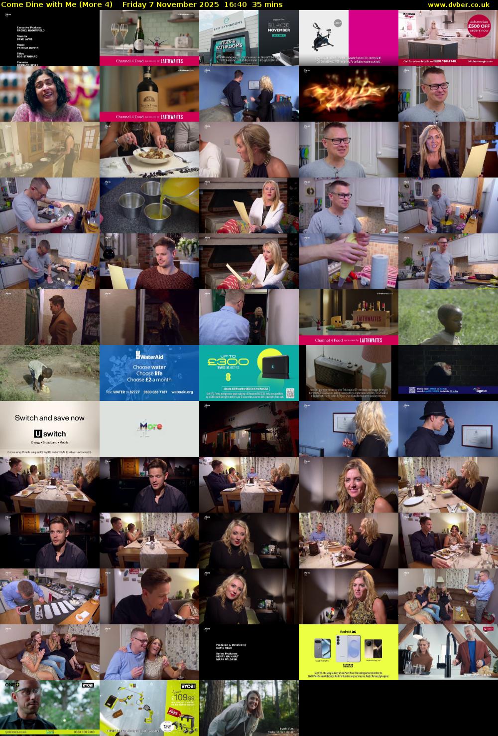 Come Dine with Me (More 4) Friday 7 November 2025 16:40 - 17:15