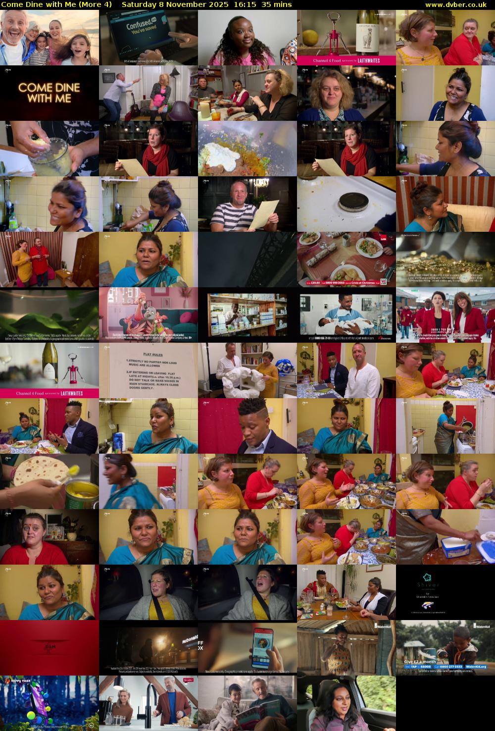 Come Dine with Me (More 4) Saturday 8 November 2025 16:15 - 16:50