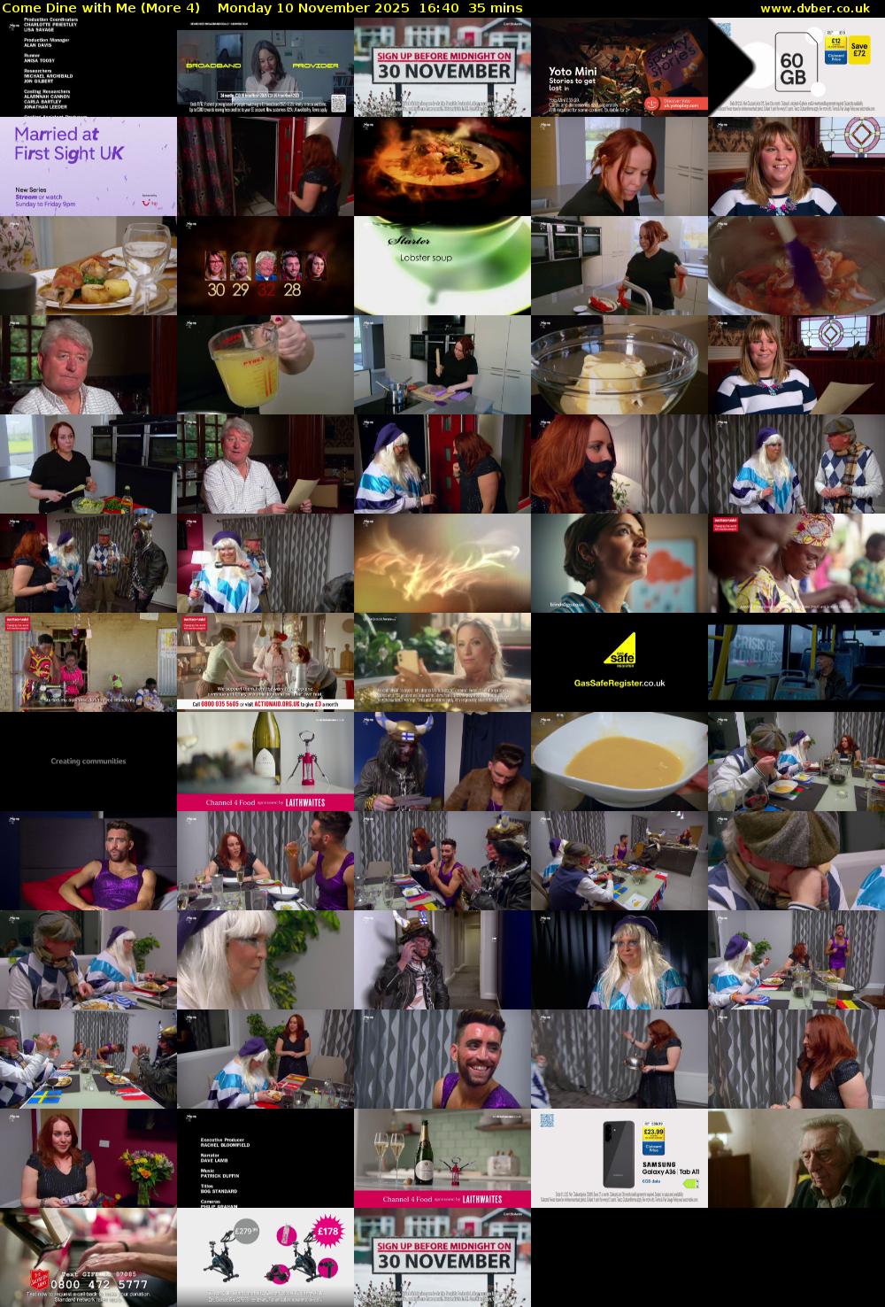 Come Dine with Me (More 4) Monday 10 November 2025 16:40 - 17:15